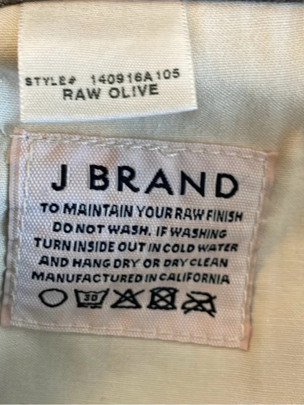 J Brand Kane Men's Green Slim Straight Jeans